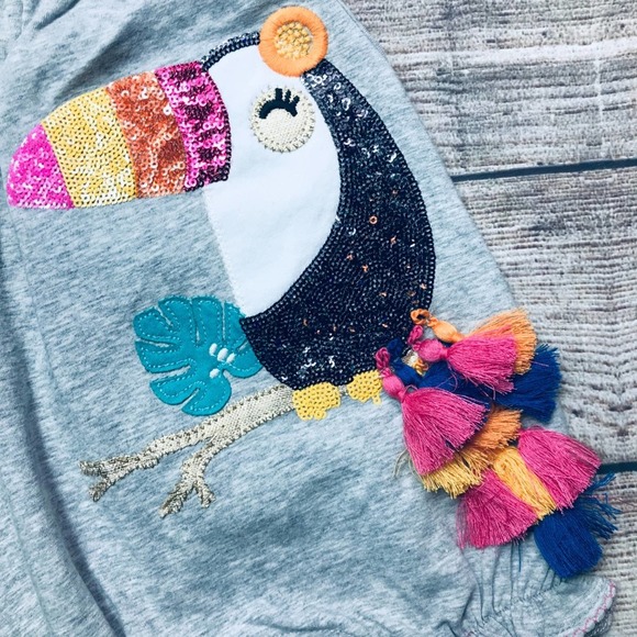 NWT Mudpie 0-3m Toucan Romper - Picture 2 of 4